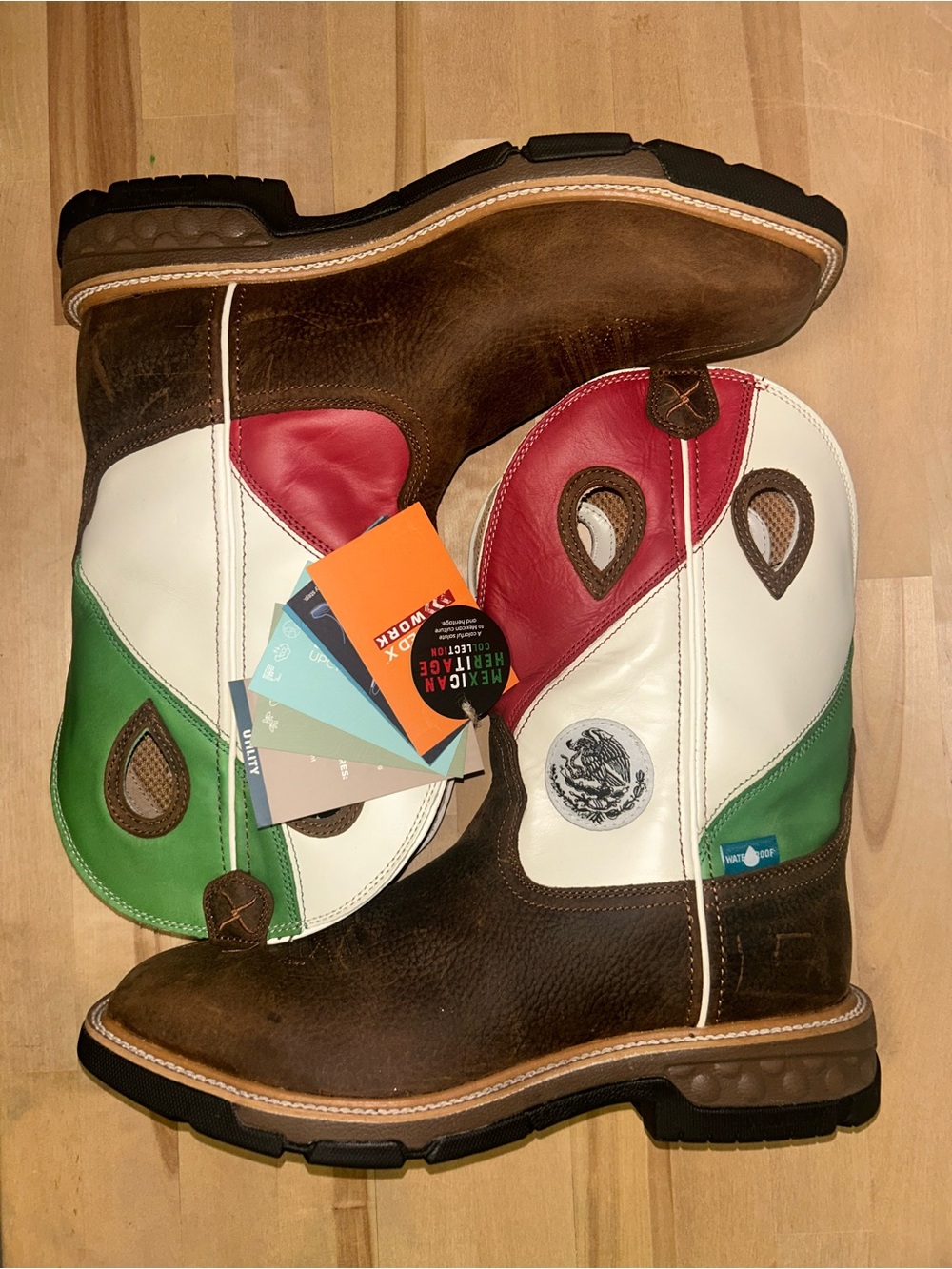 Twisted x Mexican Heritage Western Work Boots Size 11 NEW